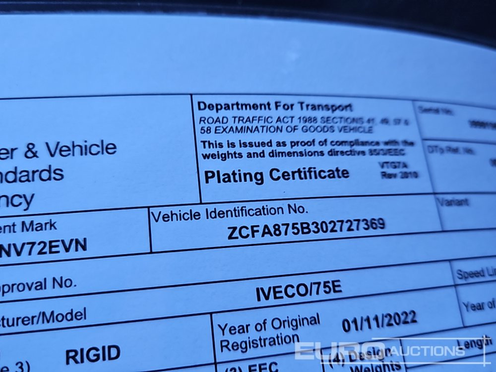 Istovarivač 2022 Iveco Euro Cargo 75-160: slika 49