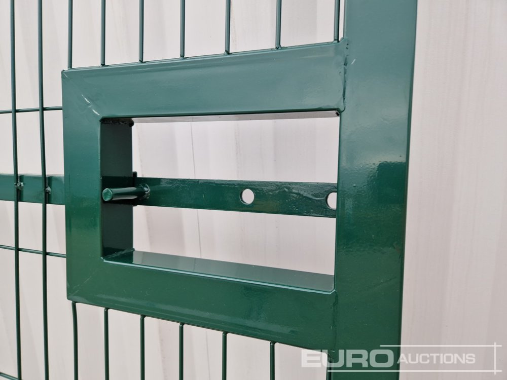 Građevinska oprema 3m x 2.3m Heavy Duty Galvanized Powder Coated Gate (2 of), 100mm x 100mm Post (2 of), Assembly Kit (Green): slika 18