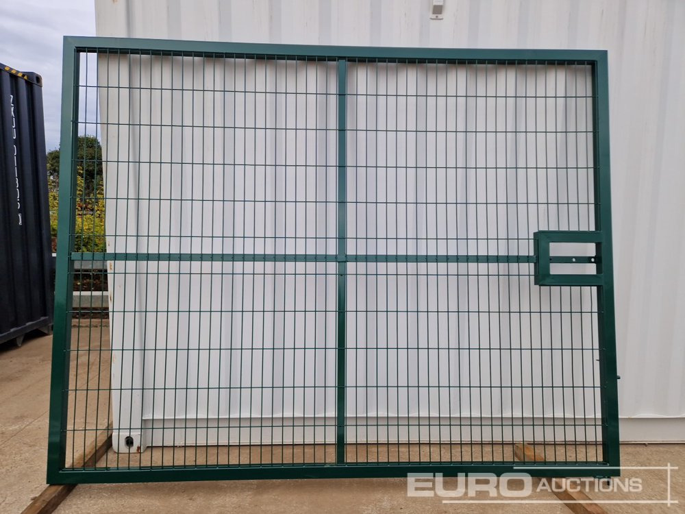 Građevinska oprema 3m x 2.3m Heavy Duty Galvanized Powder Coated Gate (2 of), 100mm x 100mm Post (2 of), Assembly Kit (Green): slika 13