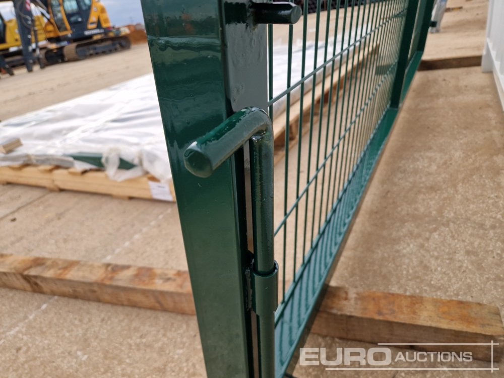 Građevinska oprema 3m x 2.3m Heavy Duty Galvanized Powder Coated Gate (2 of), 100mm x 100mm Post (2 of), Assembly Kit (Green): slika 16