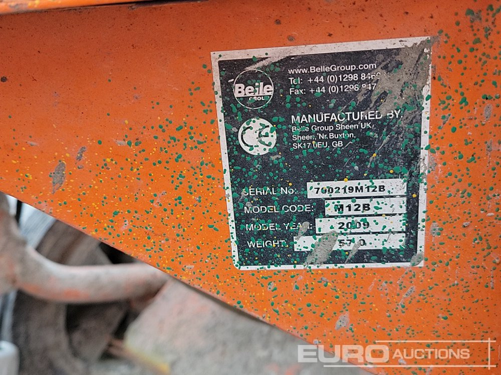 Mešalica za beton Belle M12B: slika 49