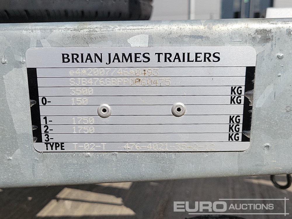 Prikolica za prevoz radnih mašina Brian James Trailers 3.5 TON: slika 29