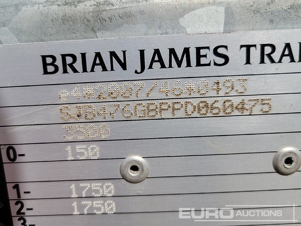 Prikolica za prevoz radnih mašina Brian James Trailers 3.5 TON: slika 30
