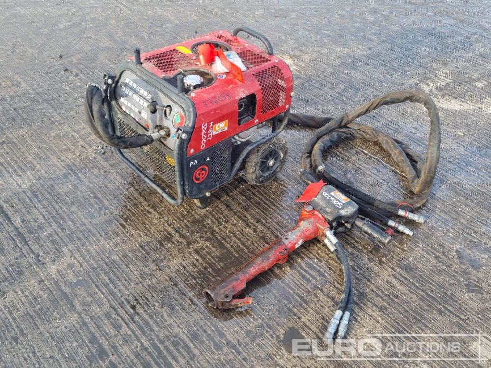 CP Hydraulic Powerpack, Honda Engine, Hydraulic Hand Held Breaker, Hoses - Mašina za asfalt: slika 1 CP Hydraulic Powerpack, Honda Engine, Hydraulic Hand Held Breaker, Hoses - Mašina za asfalt: slika 1