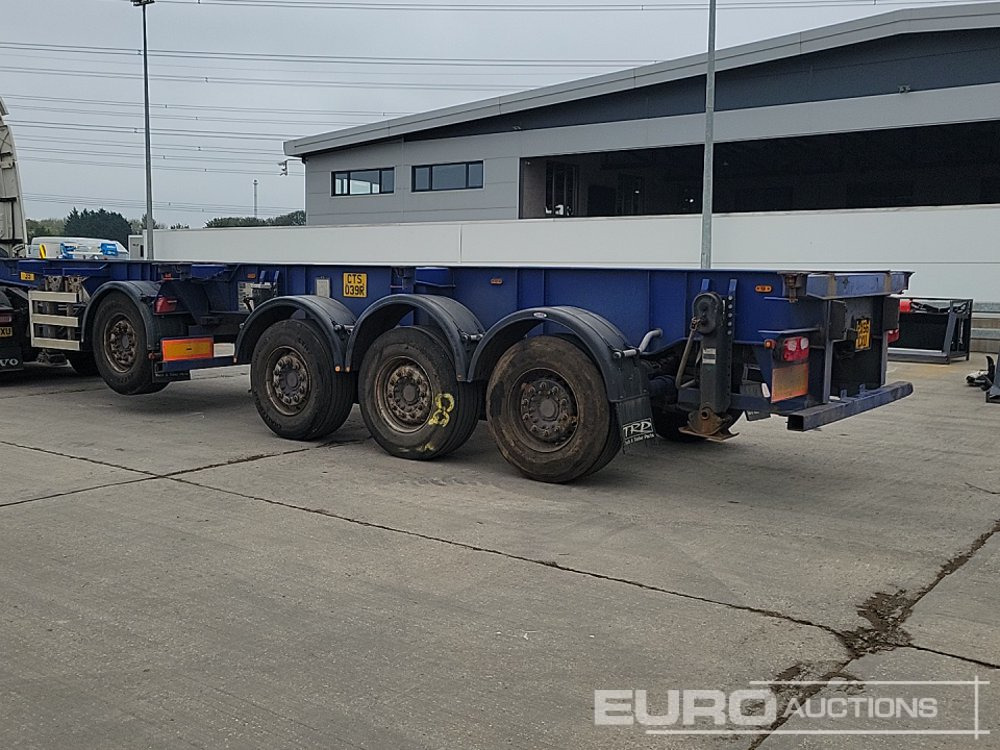 Dennison Trailers 4 Axle 40' Skeleton Trailer, Front Lift Axle, Twist Locks - Plato poluprikolica: slika 3 Dennison Trailers 4 Axle 40' Skeleton Trailer, Front Lift Axle, Twist Locks - Plato poluprikolica: slika 3