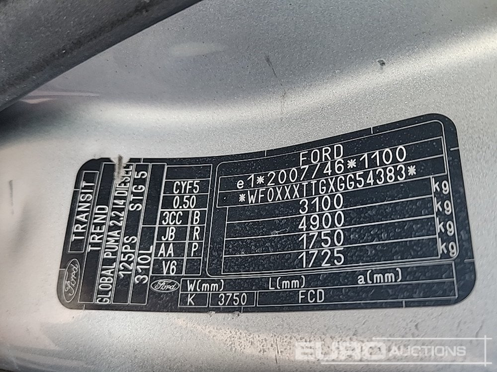 Dostavno vozilo 2016 Ford Transit: slika 32