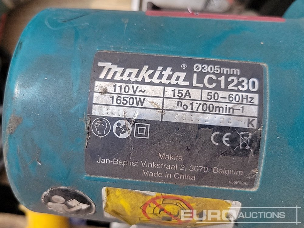 Građevinska oprema Makita 110Volt Cut Off Saw, Belt Sander, Grinder (2 of), Reciprocating Saw (2 of), Hammer Drill, Screwdriver: slika 11