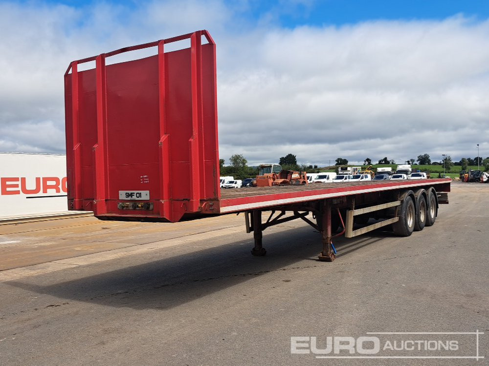 Montracon 45' Tri Axle Flat Trailer, Goal Post Sockets - Plato poluprikolica: slika 1 Montracon 45' Tri Axle Flat Trailer, Goal Post Sockets - Plato poluprikolica: slika 1