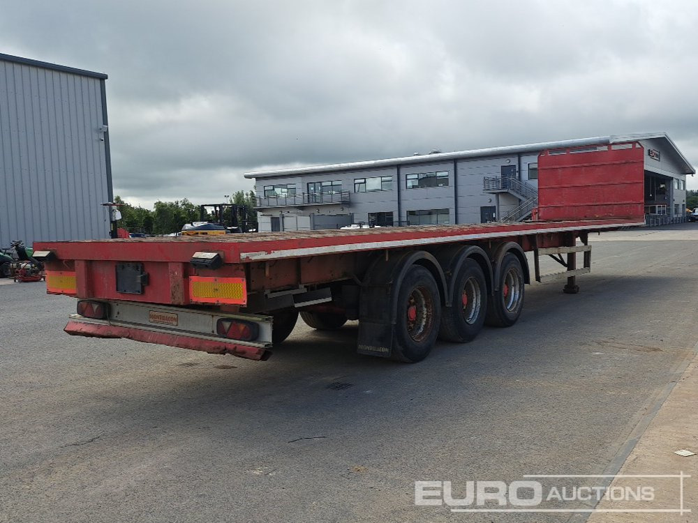 Montracon 45' Tri Axle Flat Trailer, Goal Post Sockets - Plato poluprikolica: slika 5 Montracon 45' Tri Axle Flat Trailer, Goal Post Sockets - Plato poluprikolica: slika 5