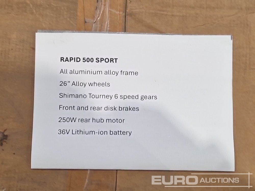 Rapid 500 Sport 36V Electric Bike - Гаражна опрема: slika 2 Rapid 500 Sport 36V Electric Bike - Гаражна опрема: slika 2