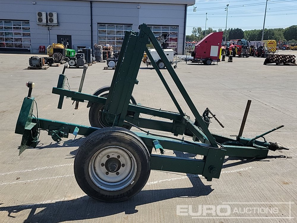 Prikolica za prevoz radnih mašina Single Axle Cable Drum Trailer: slika 6