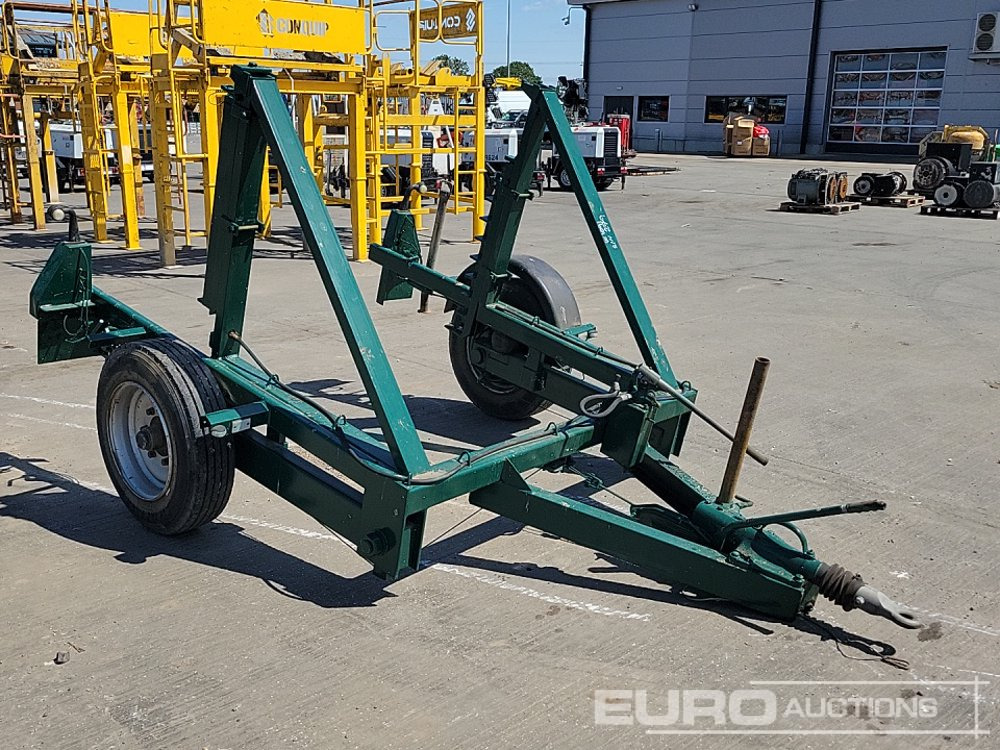 Prikolica za prevoz radnih mašina Single Axle Cable Drum Trailer: slika 7