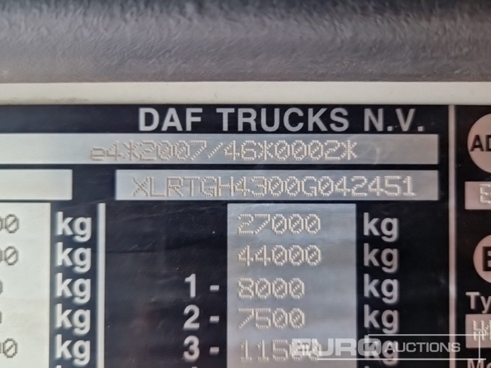 Tegljač 2015 DAF XF510: slika 37
