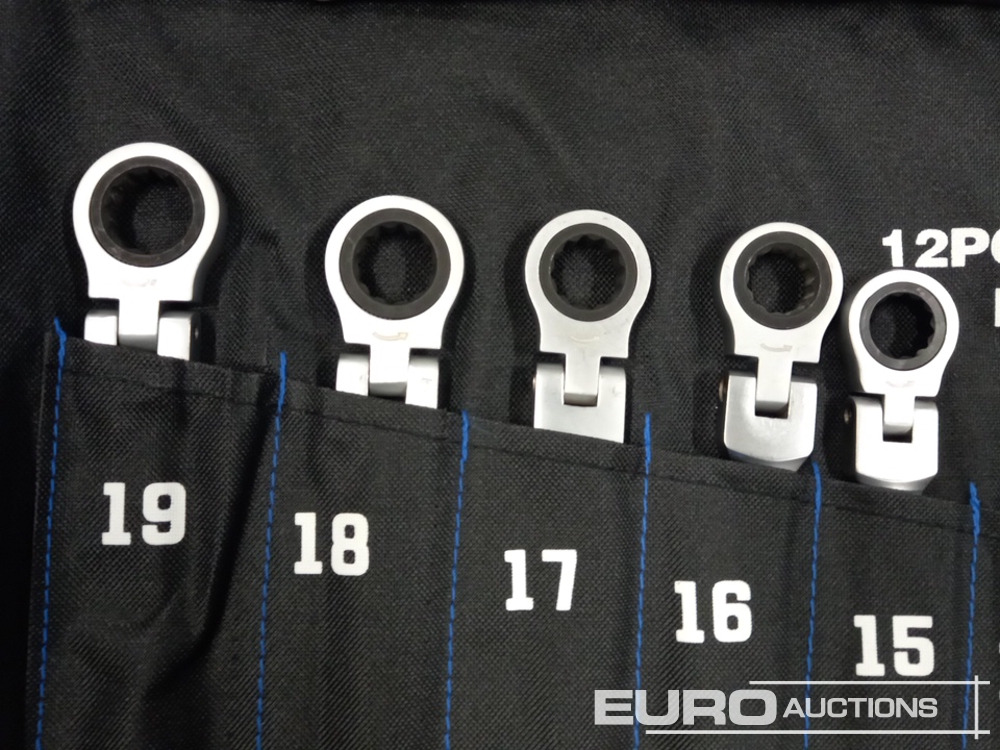Unused 12pcs Flexible Ratchet Spanner Set, 8-19 mm - Гаражна опрема: slika 5 Unused 12pcs Flexible Ratchet Spanner Set, 8-19 mm - Гаражна опрема: slika 5