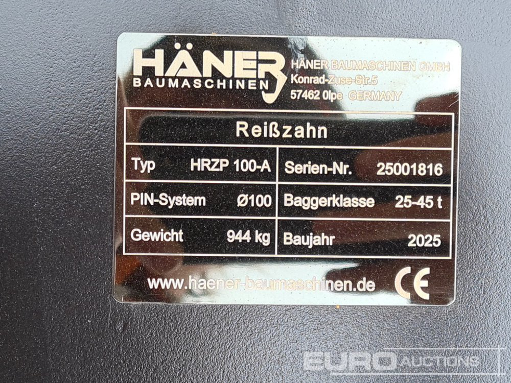 Kašika novi Unused 2025 Häner HRZP100A: slika 12