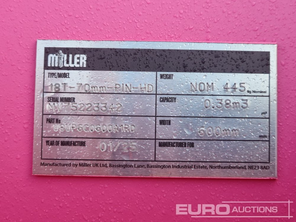 Kašika novi Unused 2025 Miller 24" Digging Bucket 70mm Pin to suit 14-16 Ton Excavator: slika 13