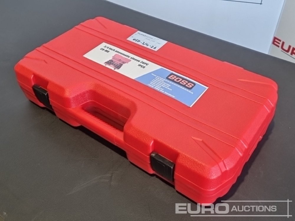 Unused Boss 3/4" 26pc Heavy Duty Pneumatic Socket Set, 4" Connecting Rod, 8" Connecting Rod Quick Ratchet Wrench, 20" Sliding Road, L Handle Sliding Head Extension Bar - Гаражна опрема: slika 3 Unused Boss 3/4" 26pc Heavy Duty Pneumatic Socket Set, 4" Connecting Rod, 8" Connecting Rod Quick Ratchet Wrench, 20" Sliding Road, L Handle Sliding Head Extension Bar - Гаражна опрема: slika 3