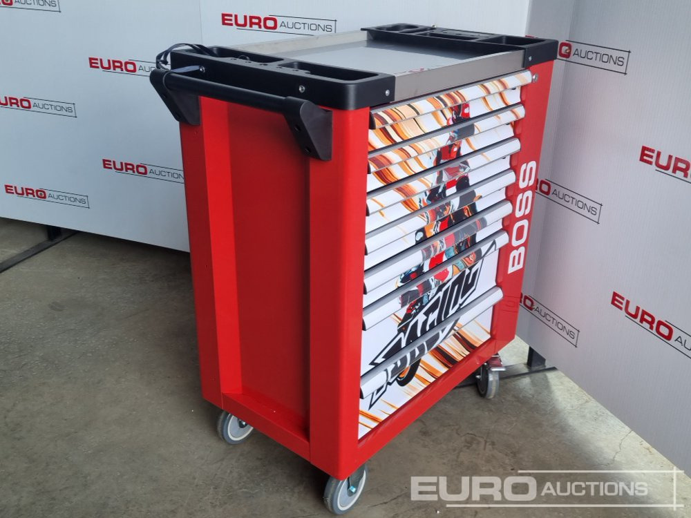 Гаражна опрема Unused Boss Wheeled Tool Cart with 258pc Tools (Red): slika 7