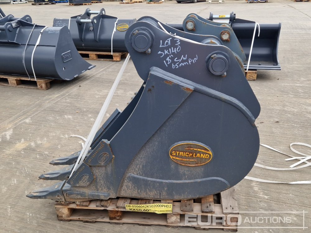 Unused Strickland 18" Digging Bucket 65mm Pin to suit 13 Ton Excavator - Kašika: slika 2 Unused Strickland 18" Digging Bucket 65mm Pin to suit 13 Ton Excavator - Kašika: slika 2