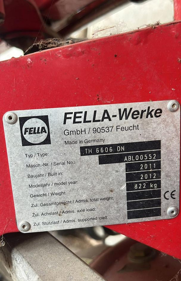 Voltafieno usato Fella TH6606 - Prevrtač/ Grabuljač: slika 2 Voltafieno usato Fella TH6606 - Prevrtač/ Grabuljač: slika 2