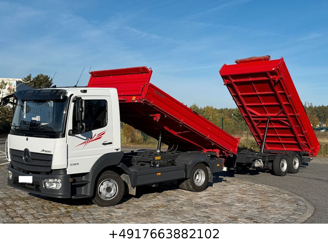 Mercedes-Benz Atego 1023 + Anhänger Dreiseitenkipper - Istovarivač: slika 1 Mercedes-Benz Atego 1023 + Anhänger Dreiseitenkipper - Istovarivač: slika 1