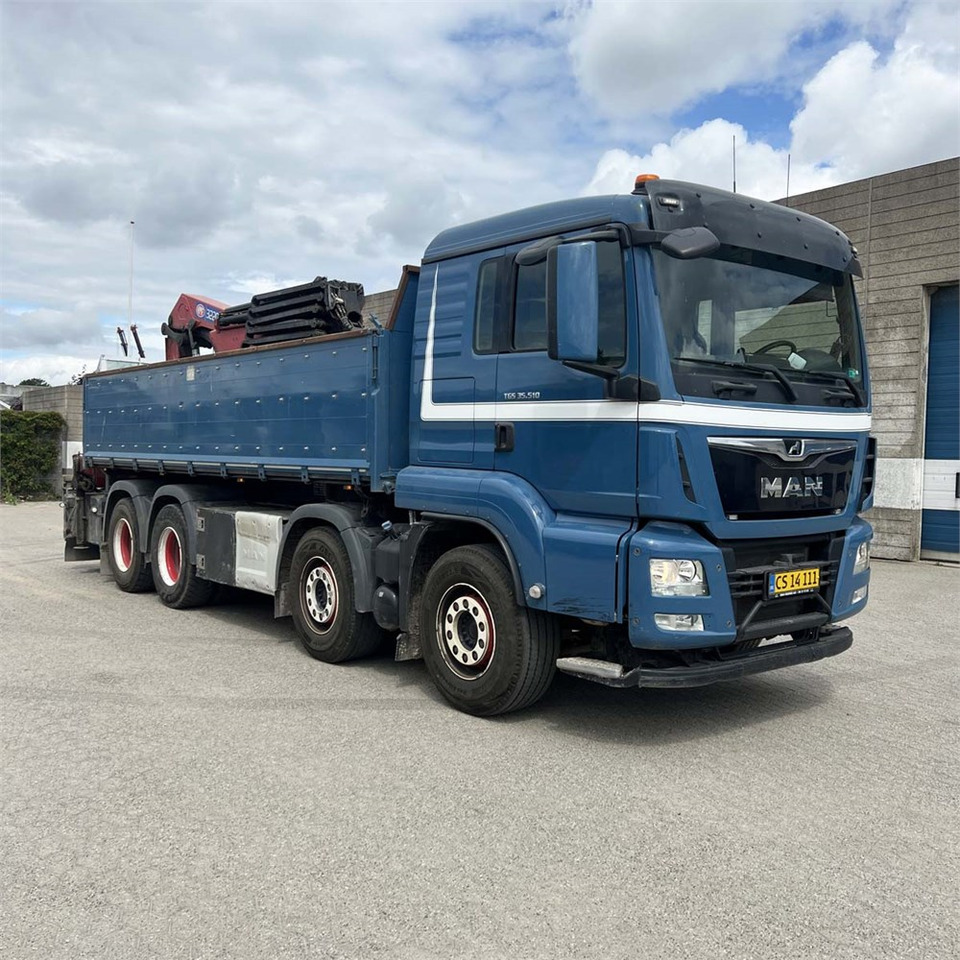 MAN TGS 35.510 8x4 BL - Kamion sa dizalicom, Kamion sa tovarnim sandukom: slika 1 MAN TGS 35.510 8x4 BL - Kamion sa dizalicom, Kamion sa tovarnim sandukom: slika 1