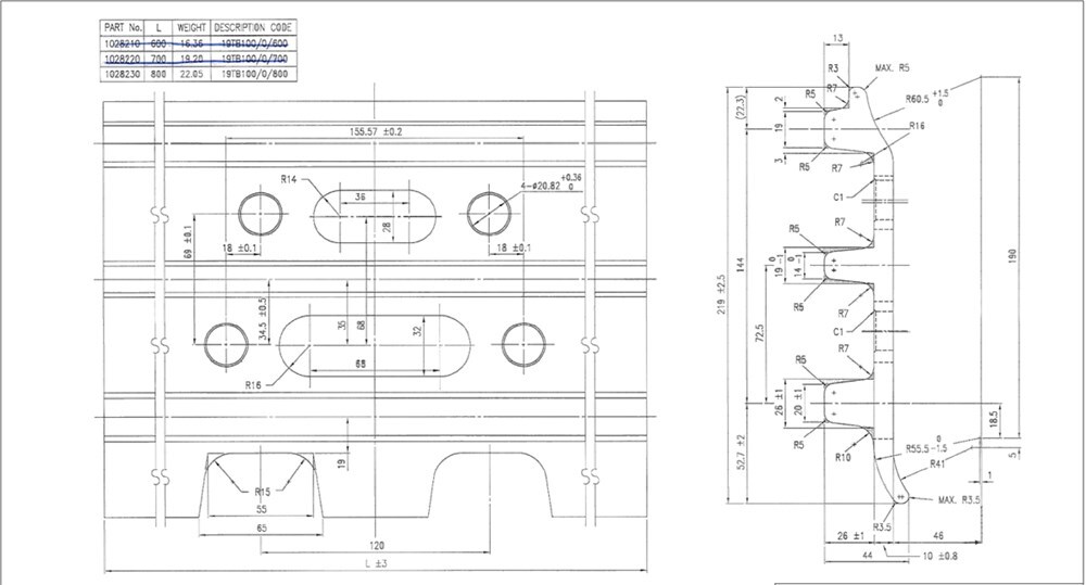 O&K Skoplader 700mm - Šine za Bager: slika 3 O&K Skoplader 700mm - Šine za Bager: slika 3
