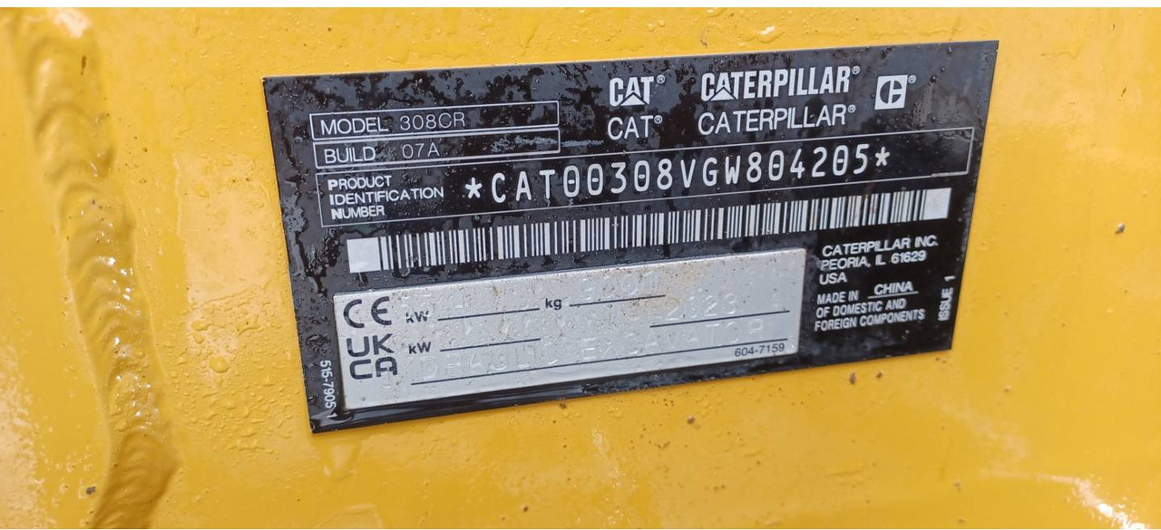 CAT 308 - Bager guseničar: slika 5 CAT 308 - Bager guseničar: slika 5