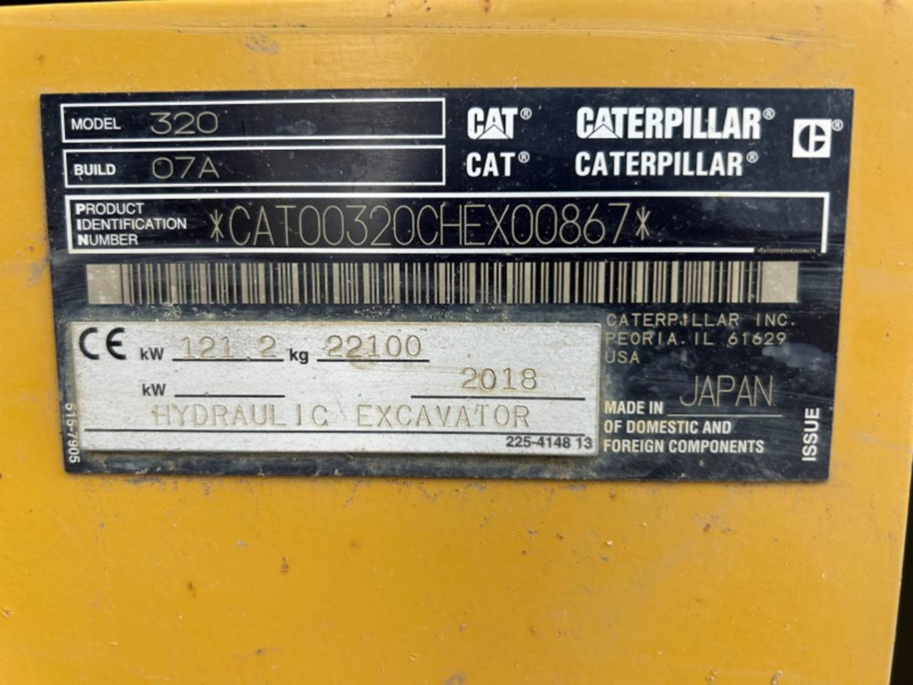 CAT 320 - Bager guseničar: slika 5 CAT 320 - Bager guseničar: slika 5