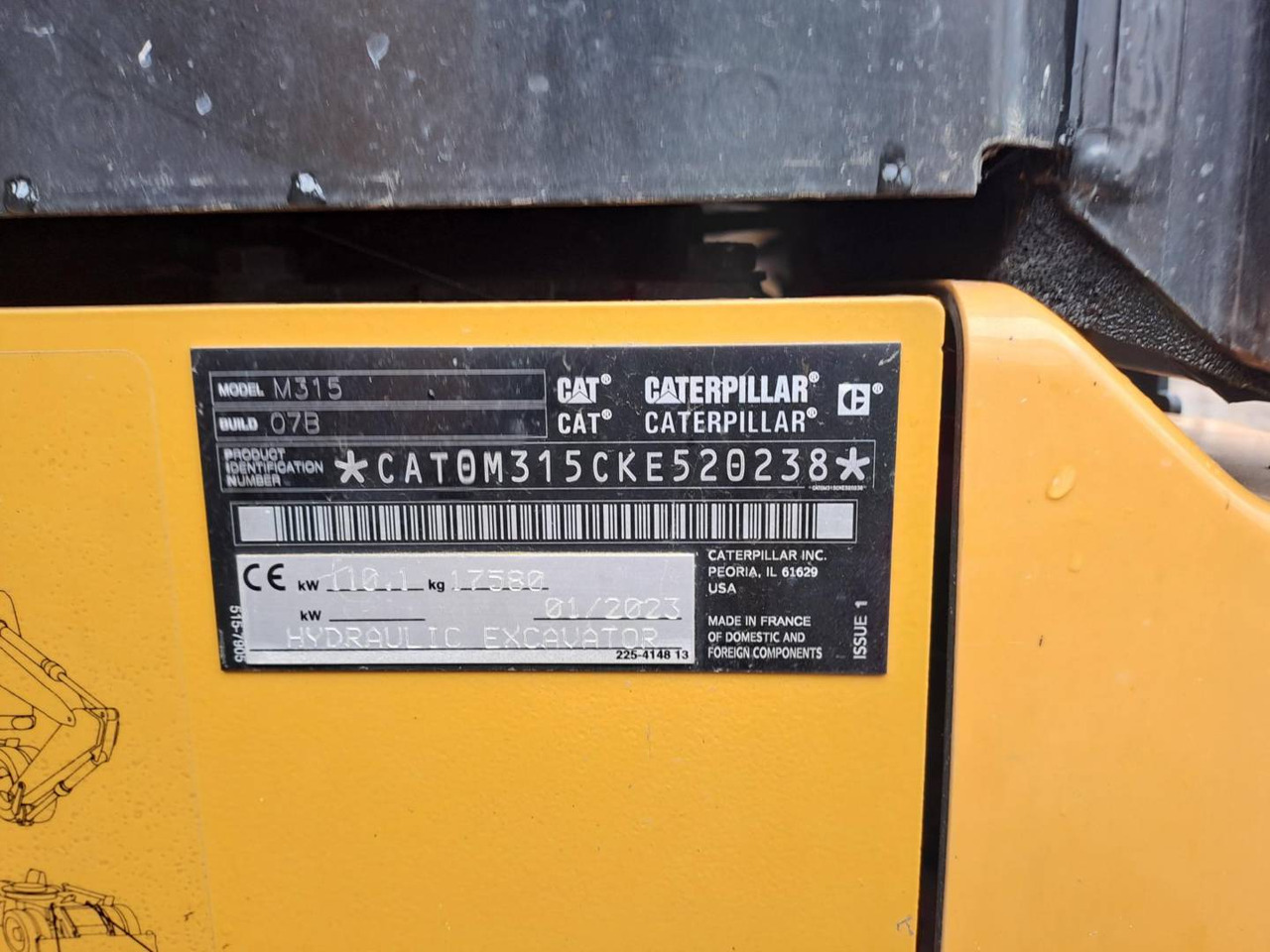 CAT M315 - Bager točkaš: slika 5 CAT M315 - Bager točkaš: slika 5