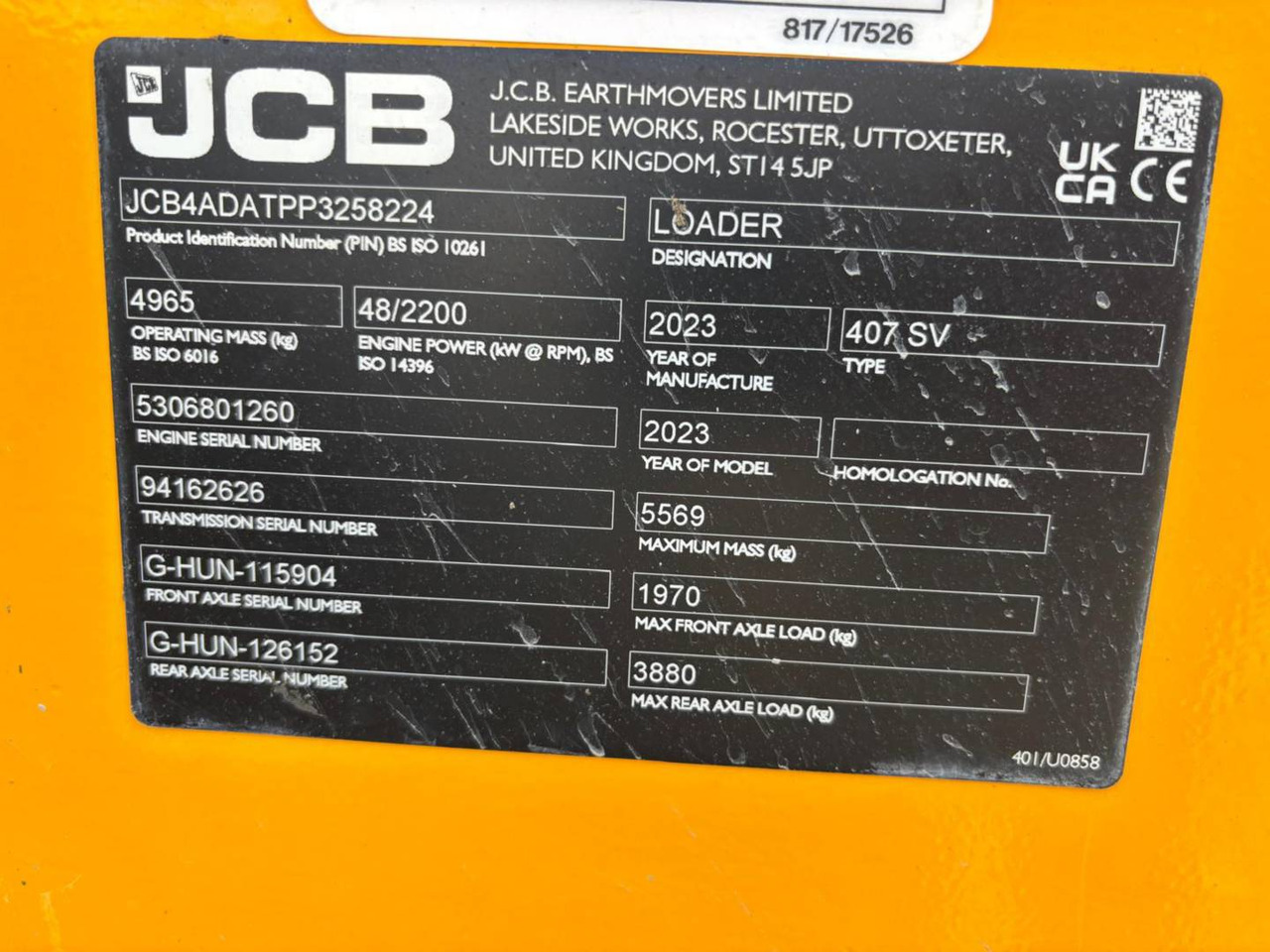 JCB 407 - Utovarivač točkaš: slika 5 JCB 407 - Utovarivač točkaš: slika 5