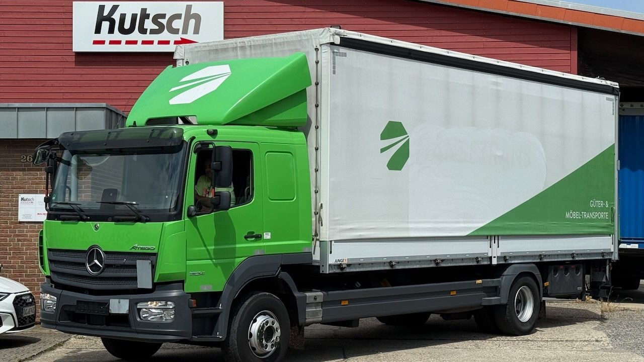 Mercedes-Benz Atego 1624L Pritsche/Plane, Ladebordwand - Kamion sa ceradom: slika 1 Mercedes-Benz Atego 1624L Pritsche/Plane, Ladebordwand - Kamion sa ceradom: slika 1