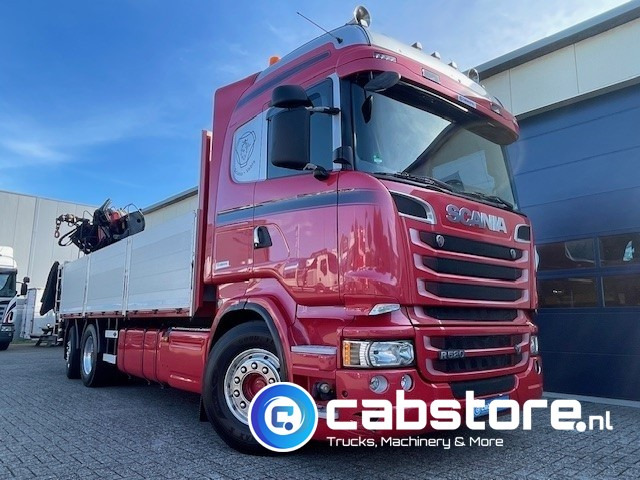 Scania R520 LB6X2*4HNB Euro 6 - Bouwjaar 2013 - Highline - Opticruise - Open box + Palfinger PK 24001-K B Autolaadkraan - Good condition ! - Kamion sa tovarnim sandukom, Kamion sa dizalicom: slika 4 Scania R520 LB6X2*4HNB Euro 6 - Bouwjaar 2013 - Highline - Opticruise - Open box + Palfinger PK 24001-K B Autolaadkraan - Good condition ! - Kamion sa tovarnim sandukom, Kamion sa dizalicom: slika 4