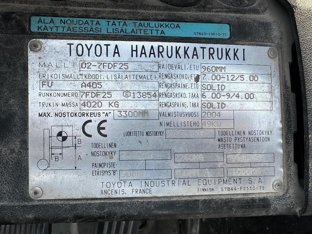 Dizel viljuškar Toyota 02-7 FDF 25: slika 14