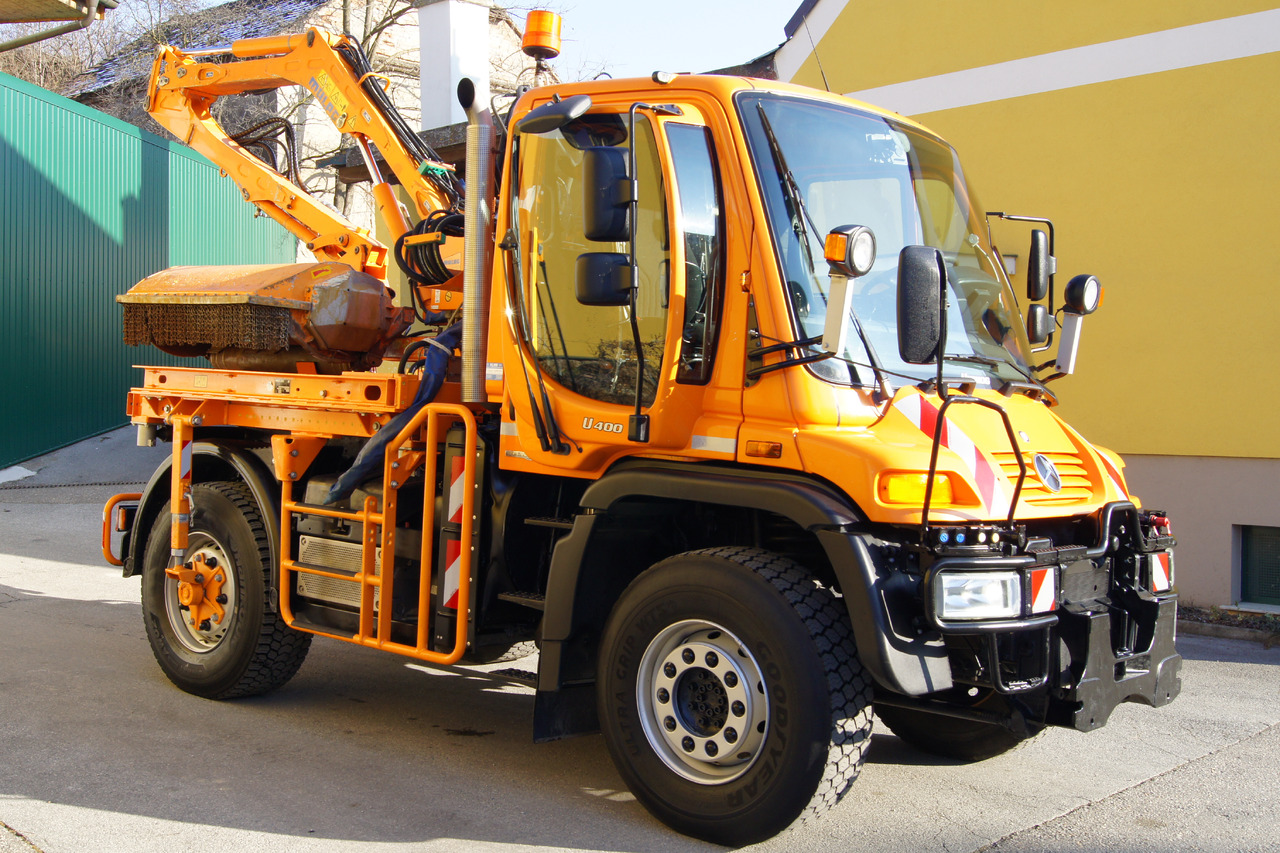 Istovarivač UNIMOG Unimog U 400/Hydrostat/Mähtür +MULAG MHU 800: slika 7