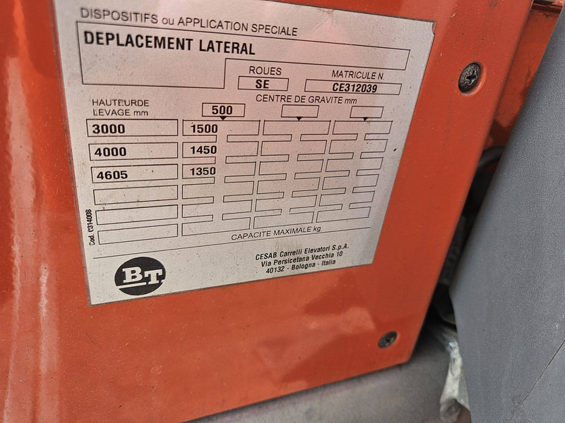 BT C3E1500 - Električni viljuškar: slika 5 BT C3E1500 - Električni viljuškar: slika 5
