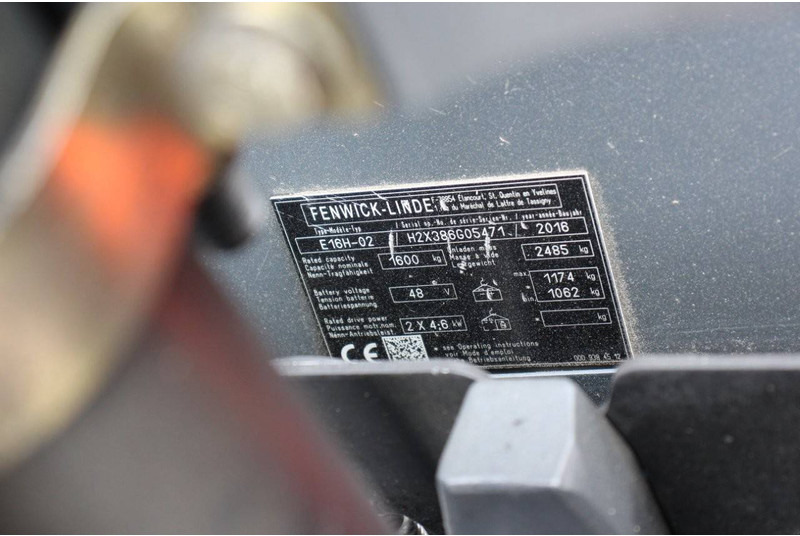 Električni viljuškar Fenwick-Linde E16H-02: slika 13 Električni viljuškar Fenwick-Linde E16H-02: slika 13