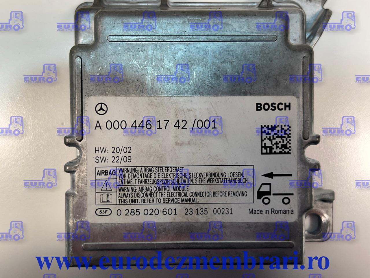 CALCULATOR AIRBAG MERCEDES ACTROS MP4 MP5 A0004461742 - Upravljačka jedinica za Kamion: slika 2 CALCULATOR AIRBAG MERCEDES ACTROS MP4 MP5 A0004461742 - Upravljačka jedinica za Kamion: slika 2