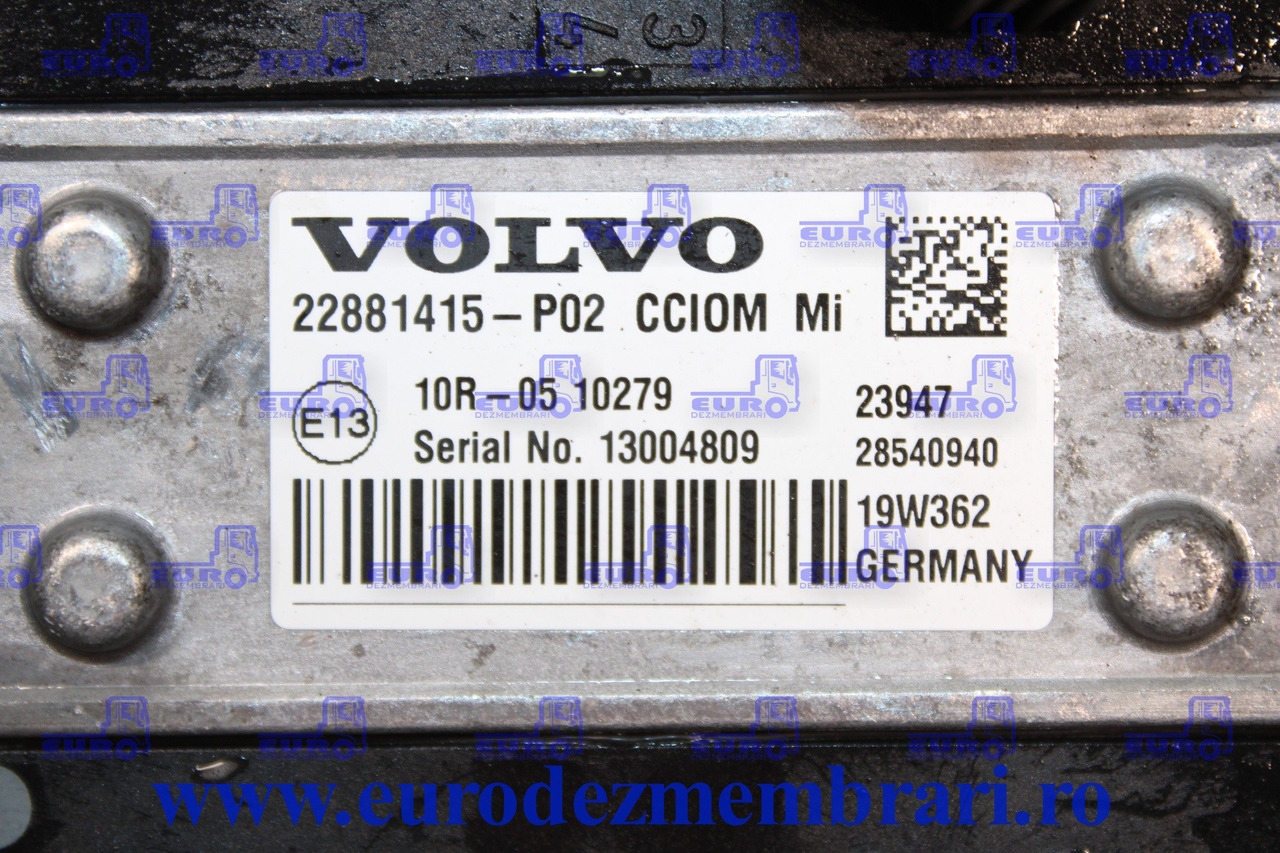 CALCULATOR CCIOM VOLVO FH4 22881415 22053759 22481330 22481332 22881416 - Upravljačka jedinica za Kamion: slika 2 CALCULATOR CCIOM VOLVO FH4 22881415 22053759 22481330 22481332 22881416 - Upravljačka jedinica za Kamion: slika 2