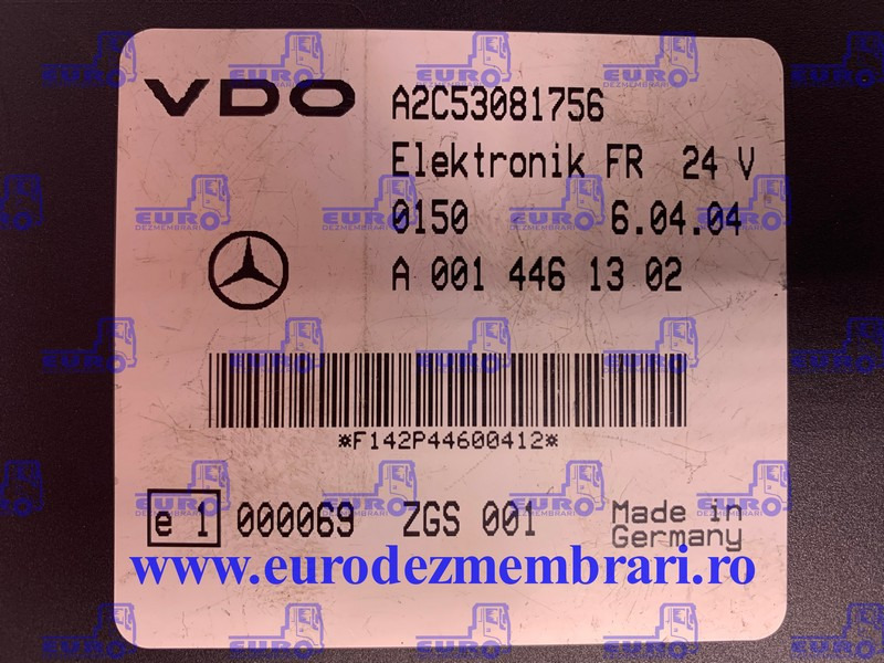 CALCULATOR FR MERCEDES A0014461302 - Upravljačka jedinica za Kamion: slika 2 CALCULATOR FR MERCEDES A0014461302 - Upravljačka jedinica za Kamion: slika 2