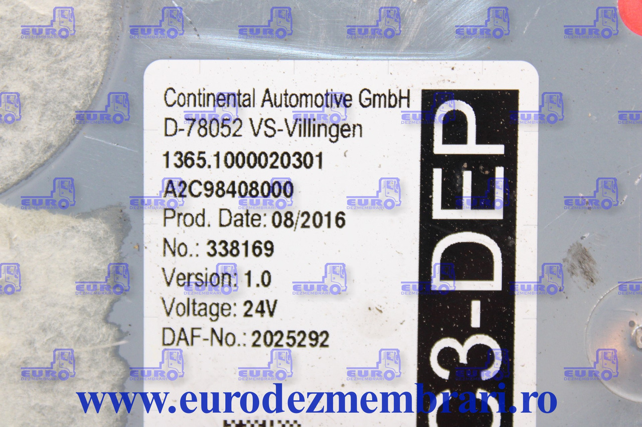 CALCULATOR VIC3-DEP DAF XF106 2025292 - Upravljačka jedinica za Kamion: slika 2 CALCULATOR VIC3-DEP DAF XF106 2025292 - Upravljačka jedinica za Kamion: slika 2