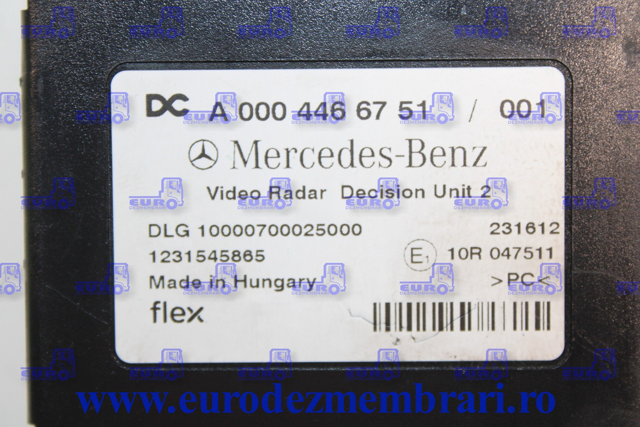 CALCULATOR VIDEO RADAR MERCEDES ACTROS MP5 A0004466751 - Upravljačka jedinica za Kamion: slika 3 CALCULATOR VIDEO RADAR MERCEDES ACTROS MP5 A0004466751 - Upravljačka jedinica za Kamion: slika 3