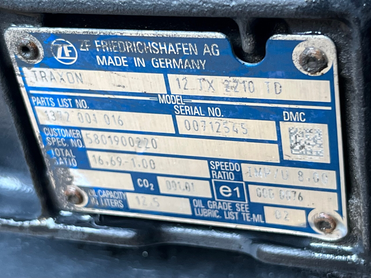 CUTIE DE VITEZE TRAXON FARA INTARDER IVECO 12TX 2210 TD R=16,69-1,00 5801900220 - Menjač za Kamion: slika 3 CUTIE DE VITEZE TRAXON FARA INTARDER IVECO 12TX 2210 TD R=16,69-1,00 5801900220 - Menjač za Kamion: slika 3