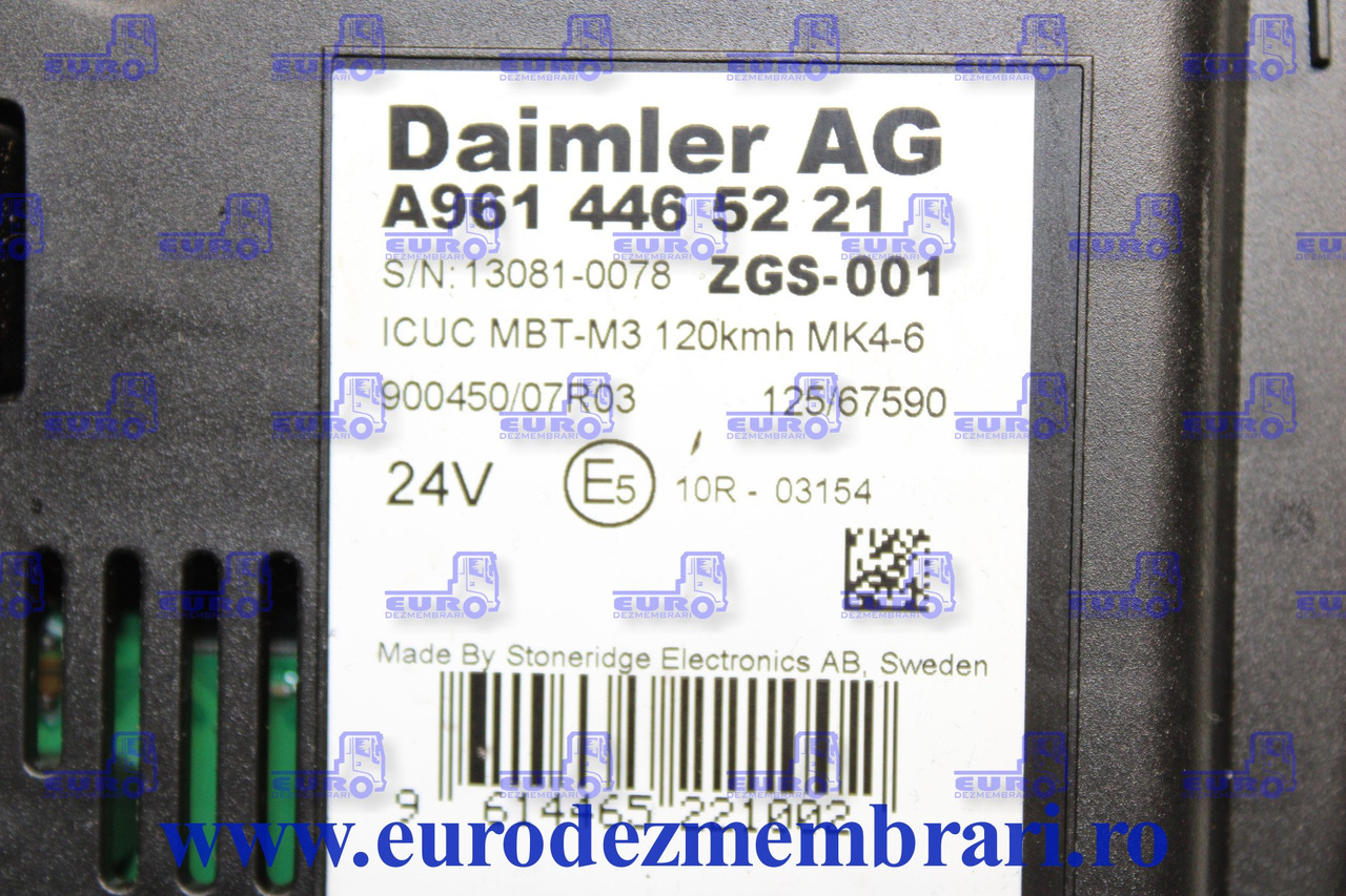 ELEMENT BORD CEAS BORD MERCEDES ACTROS MP4 A9614465221 - Kabina i enterijer za Kamion: slika 2 ELEMENT BORD CEAS BORD MERCEDES ACTROS MP4 A9614465221 - Kabina i enterijer za Kamion: slika 2