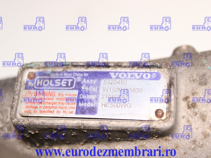TURBOSUFLANTA VOLVO FH4 D13K 21989961, 21952490 - Turbo za Kamion: slika 3 TURBOSUFLANTA VOLVO FH4 D13K 21989961, 21952490 - Turbo za Kamion: slika 3
