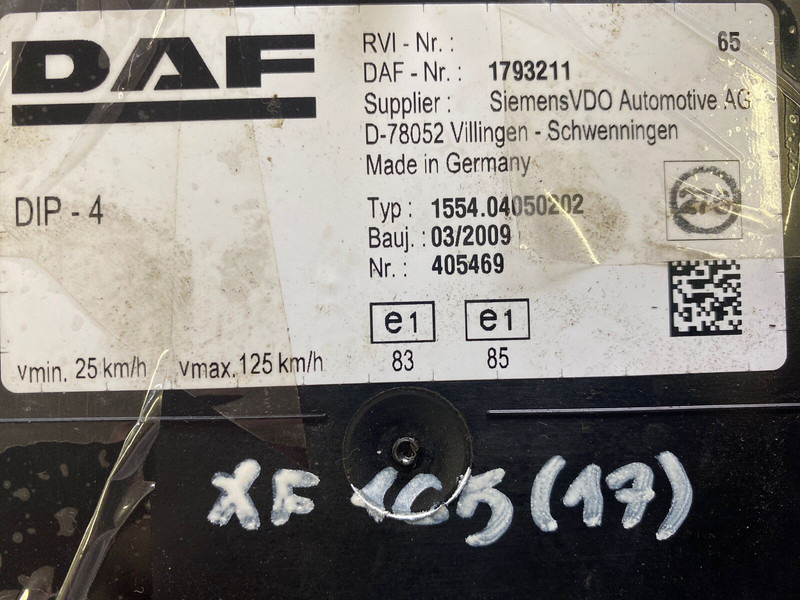 DAF - Komandna tabla: slika 2 DAF - Komandna tabla: slika 2
