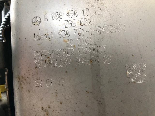 Mercedes Benz A 008 49019 12 - Katalizator za Kamion: slika 1 Mercedes Benz A 008 49019 12 - Katalizator za Kamion: slika 1