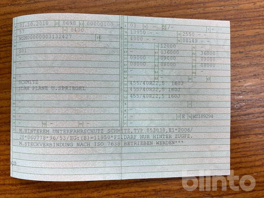 2010 Schmitz Cargobull S01 - Poluprikolica sa ceradom: slika 5 2010 Schmitz Cargobull S01 - Poluprikolica sa ceradom: slika 5