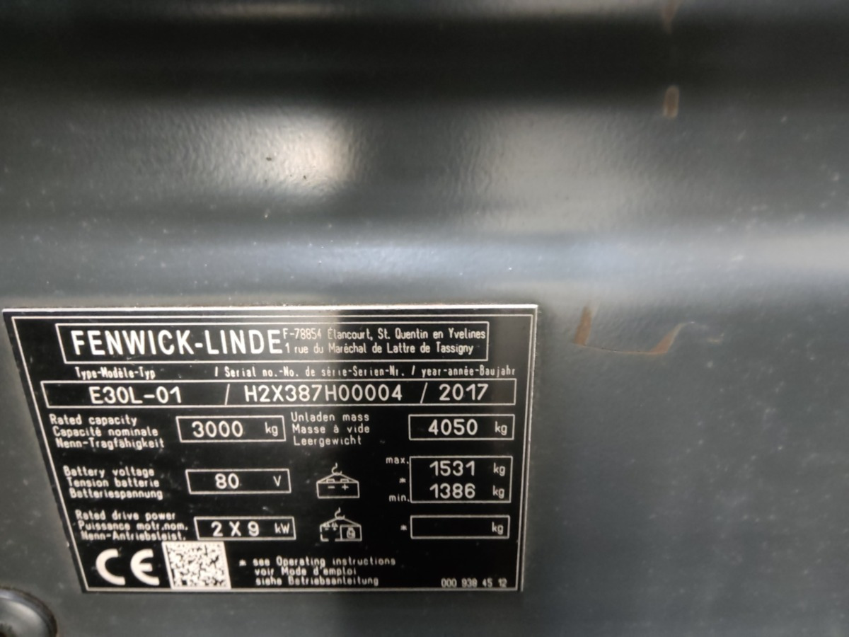 Linde E30L-01 - Električni viljuškar: slika 5 Linde E30L-01 - Električni viljuškar: slika 5
