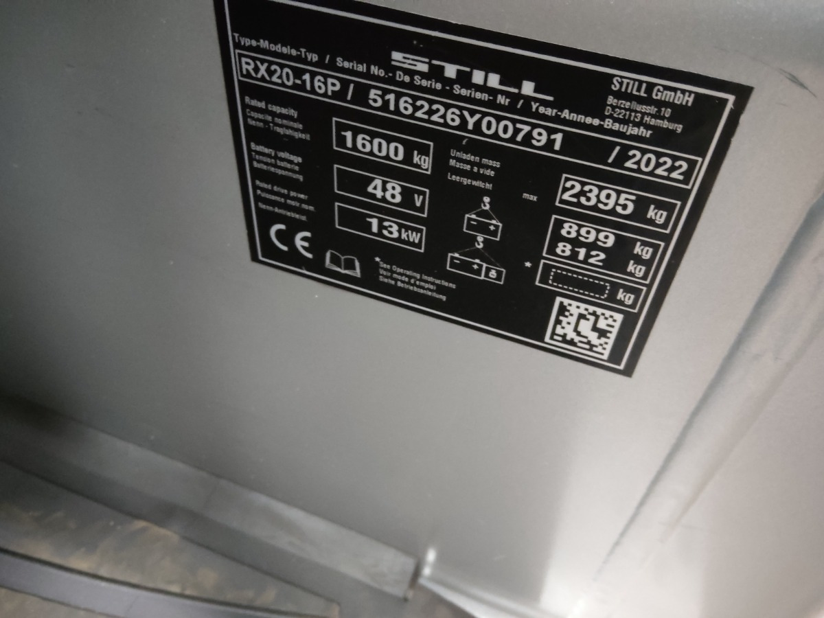 Električni viljuškar Still RX20-16P: slika 9
